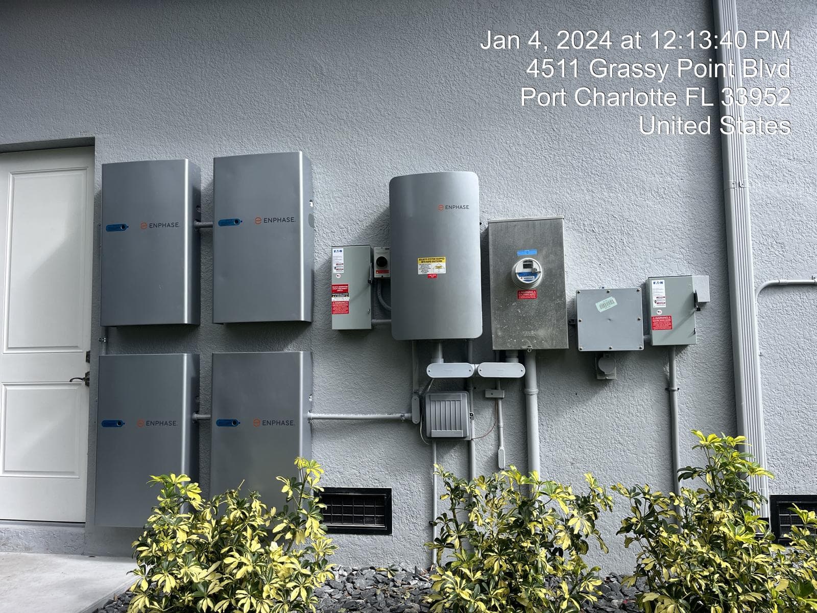 Enphase battery storage system installed by S7 Solar in Port Charlotte Florida