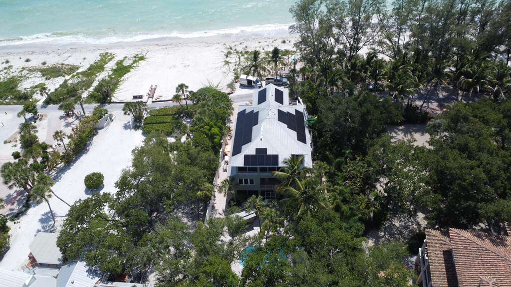 Solar panel addition on a Southwest Florida coastal home by S7 Solar