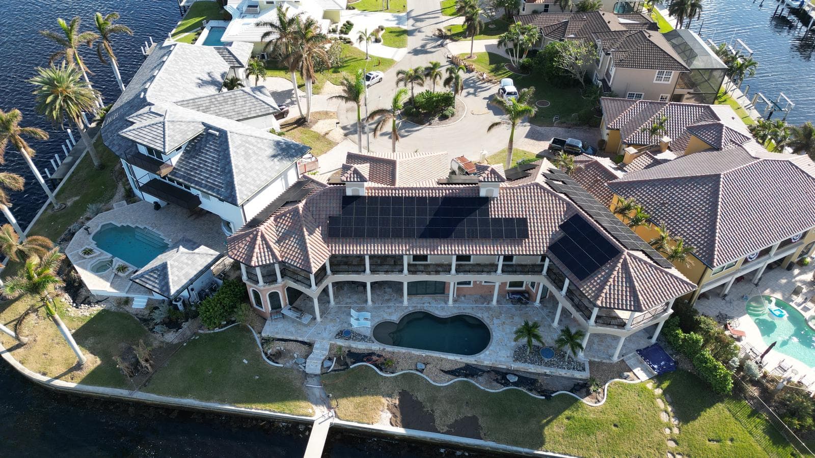 Solar installation on a Southwest Florida home by S7 Solar