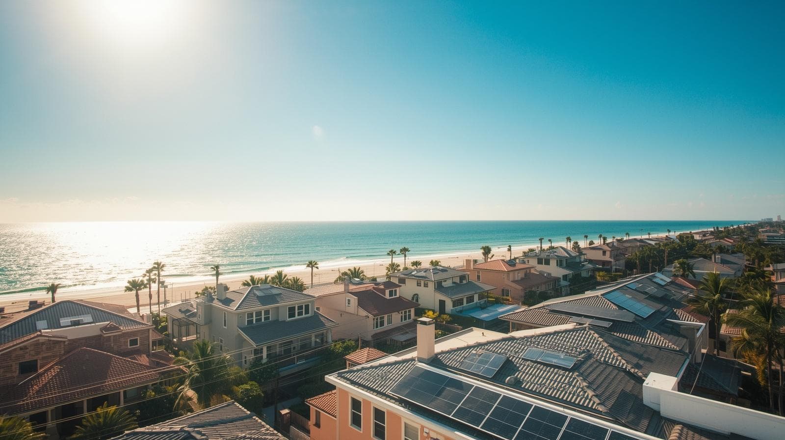 Solar panel installations on homes in Venice and Sarasota Florida neighborhoods